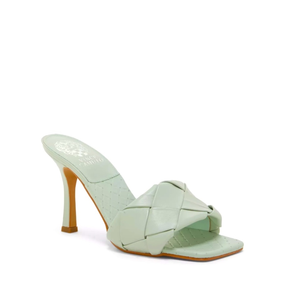 Vince Camuto | Brelanie Woven-Strap Mule | Cool Mint